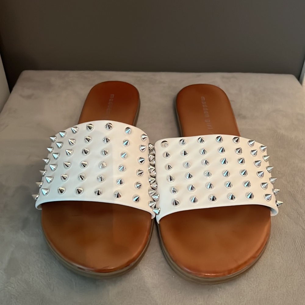 Madden Girl white sandals